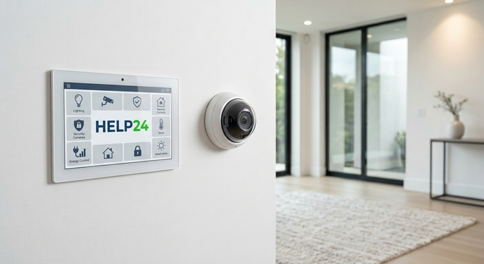 Électricien qualifié Help24 à Casablanca pour dépannage électrique, installation de caméras de vidéosurveillance et domotique