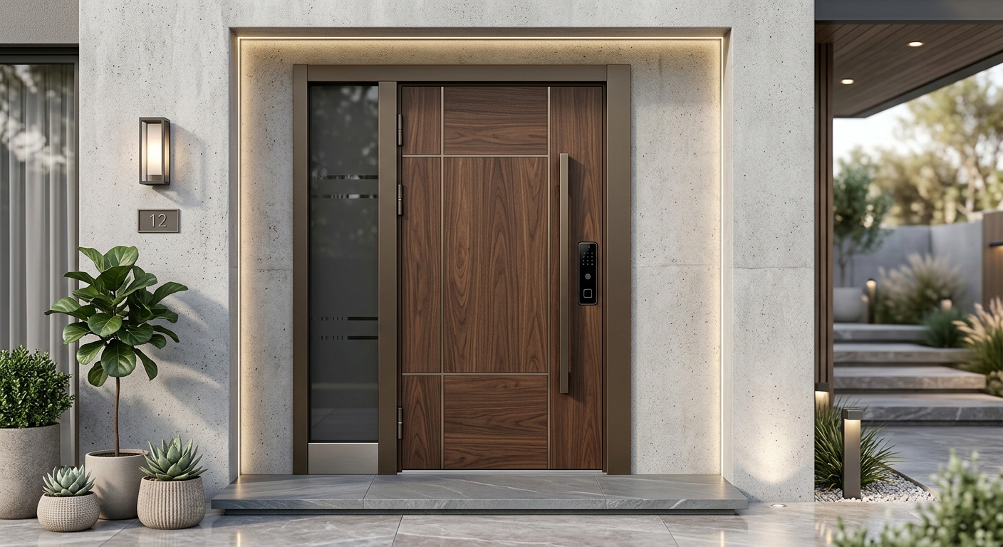 Installation de porte blindée de haute sécurité pour villa à Casablanca.