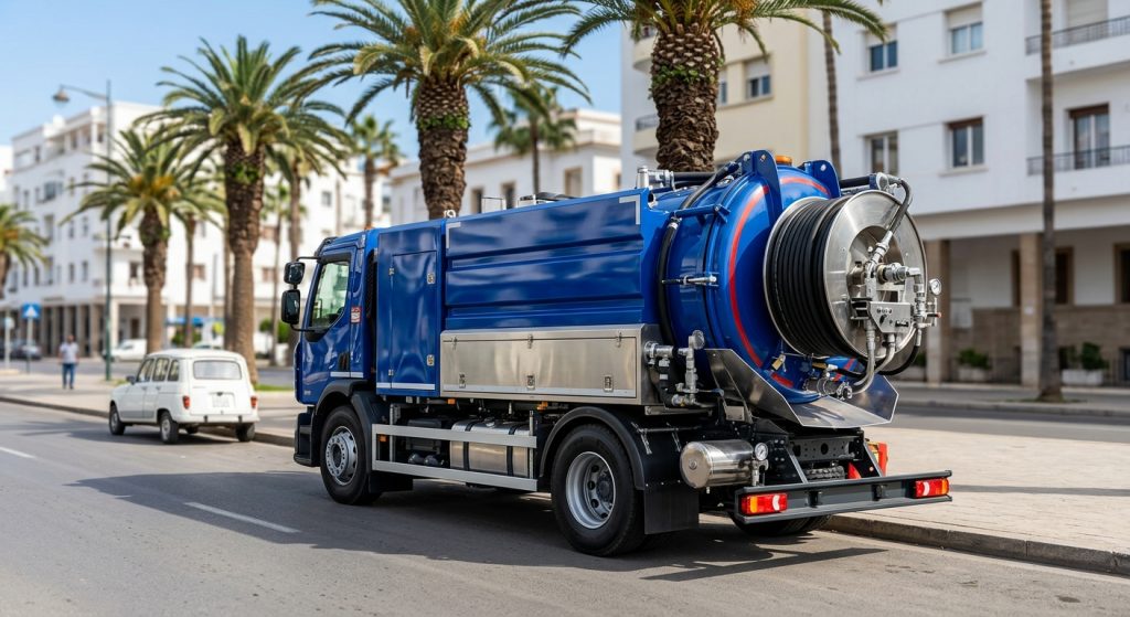 Débouchage canalisation Casablanca par camion hydrocureur et pompe d'assainissement - Help24

