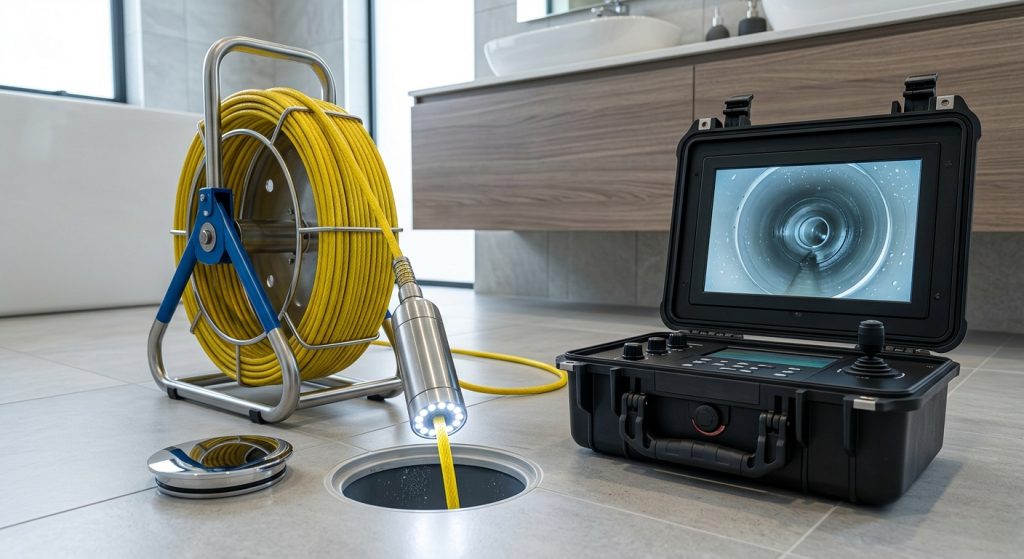 Inspection caméra vidéo de canalisation bouchée à Casablanca - Diagnostic Help24

